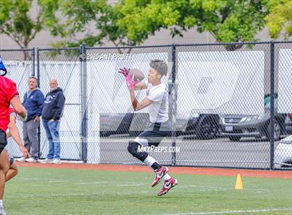 Thumbnail 3 in St. Vincent de Paul vs St. Helena (D1 Bound Academy 7 on 7 Tournament) photogallery.