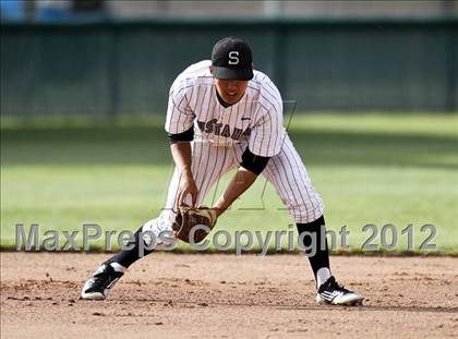 Thumbnail 1 in Buchanan vs. Stockdale (CIF CS Playoffs) photogallery.