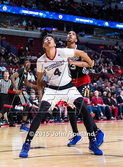 Thumbnail 2 in 2015 McDonald's All-American Boys Game photogallery.