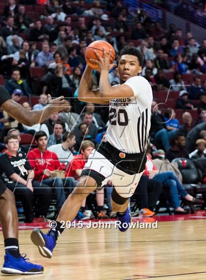 Thumbnail 2 in 2015 McDonald's All-American Boys Game photogallery.