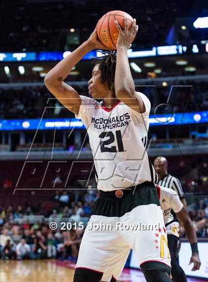 Thumbnail 3 in 2015 McDonald's All-American Boys Game photogallery.