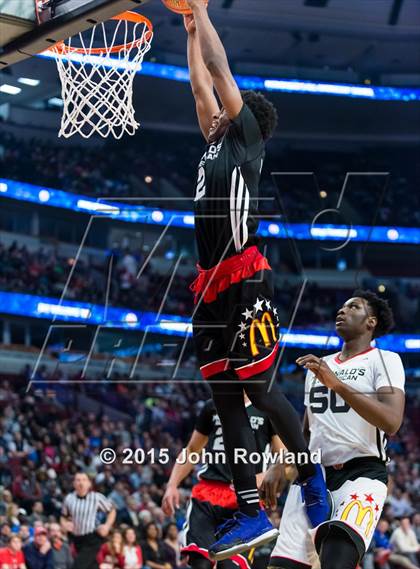 Thumbnail 2 in 2015 McDonald's All-American Boys Game photogallery.