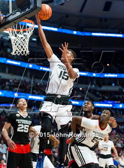Thumbnail 2 in 2015 McDonald's All-American Boys Game photogallery.