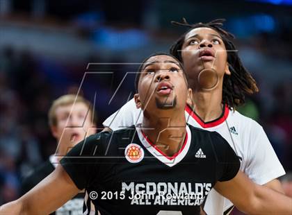 Thumbnail 2 in 2015 McDonald's All-American Boys Game photogallery.