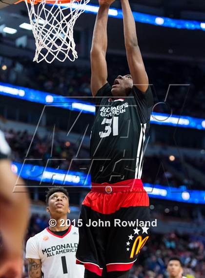 Thumbnail 3 in 2015 McDonald's All-American Boys Game photogallery.
