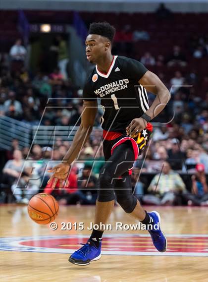 Thumbnail 2 in 2015 McDonald's All-American Boys Game photogallery.