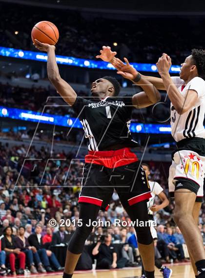 Thumbnail 2 in 2015 McDonald's All-American Boys Game photogallery.