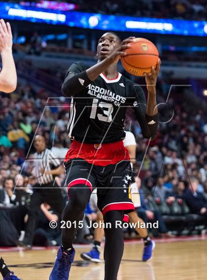 Thumbnail 2 in 2015 McDonald's All-American Boys Game photogallery.