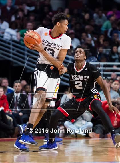Thumbnail 2 in 2015 McDonald's All-American Boys Game photogallery.
