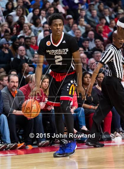 Thumbnail 2 in 2015 McDonald's All-American Boys Game photogallery.