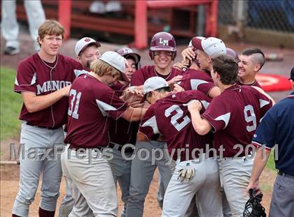 Thumbnail 3 in Livingston Manor vs. Loudonville Christian (NYSPHSAA Class D Final) photogallery.