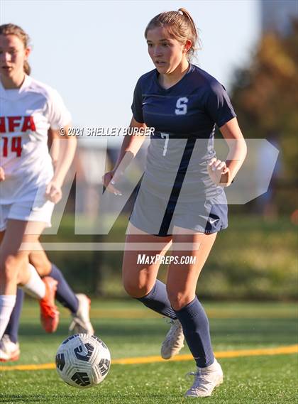 Thumbnail 2 in Norwich Free Academy @ Staples (CIAC Class LL first round) photogallery.