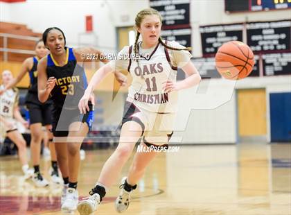 Thumbnail 1 in Oaks Christian vs Victory Christian Center (Nike Tournament of Champions) photogallery.