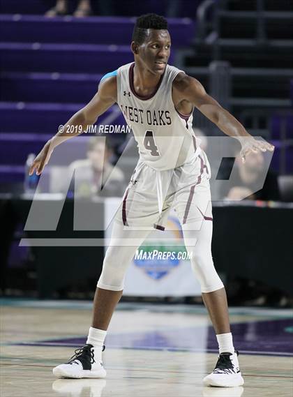 Thumbnail 1 in St. Frances Academy vs. West Oaks Academy (City of Palms Classic) photogallery.