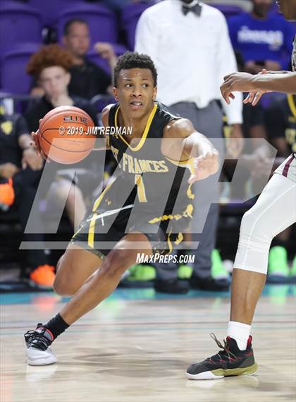 Thumbnail 1 in St. Frances Academy vs. West Oaks Academy (City of Palms Classic) photogallery.