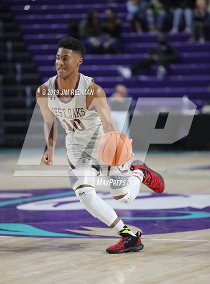 Thumbnail 2 in St. Frances Academy vs. West Oaks Academy (City of Palms Classic) photogallery.