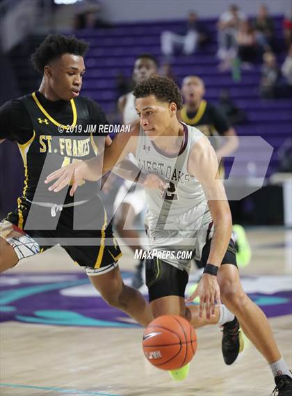 Thumbnail 1 in St. Frances Academy vs. West Oaks Academy (City of Palms Classic) photogallery.