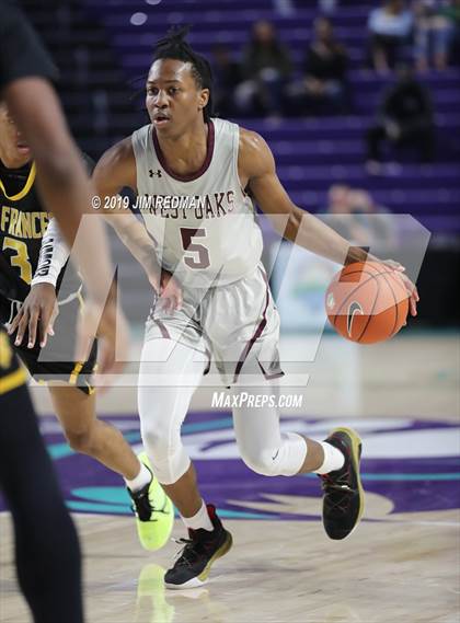 Thumbnail 2 in St. Frances Academy vs. West Oaks Academy (City of Palms Classic) photogallery.