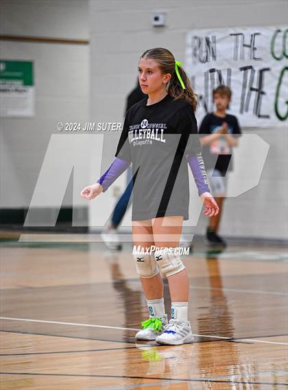 Thumbnail 2 in D'Hanis vs Round Top-Carmine (UIL Volleyball 1A Region III Semifinal) photogallery.