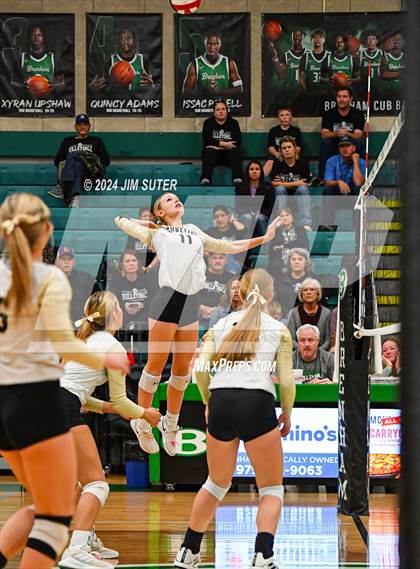 Thumbnail 1 in D'Hanis vs Round Top-Carmine (UIL Volleyball 1A Region III Semifinal) photogallery.