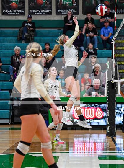 Thumbnail 1 in D'Hanis vs Round Top-Carmine (UIL Volleyball 1A Region III Semifinal) photogallery.