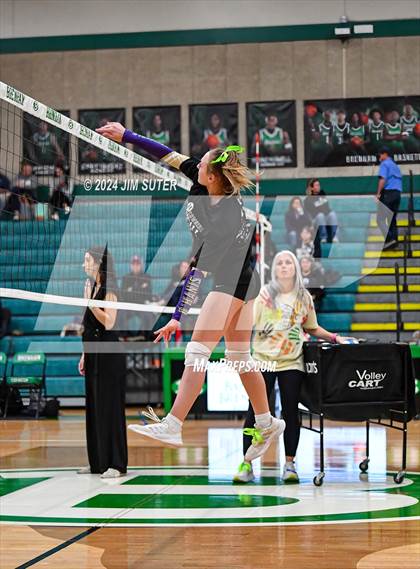 Thumbnail 1 in D'Hanis vs Round Top-Carmine (UIL Volleyball 1A Region III Semifinal) photogallery.