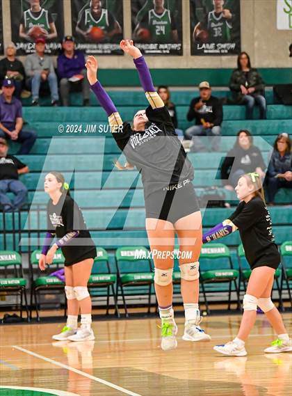 Thumbnail 2 in D'Hanis vs Round Top-Carmine (UIL Volleyball 1A Region III Semifinal) photogallery.