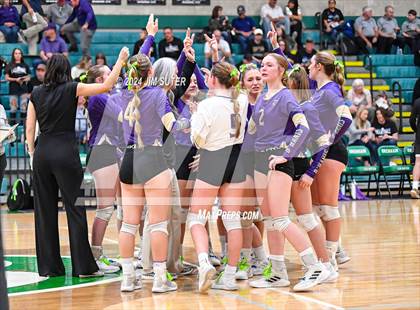 Thumbnail 3 in D'Hanis vs Round Top-Carmine (UIL Volleyball 1A Region III Semifinal) photogallery.