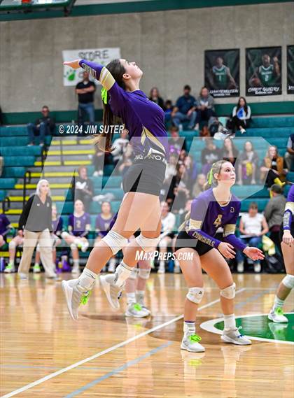 Thumbnail 1 in D'Hanis vs Round Top-Carmine (UIL Volleyball 1A Region III Semifinal) photogallery.