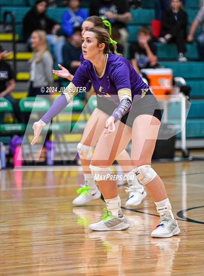 Thumbnail 3 in D'Hanis vs Round Top-Carmine (UIL Volleyball 1A Region III Semifinal) photogallery.