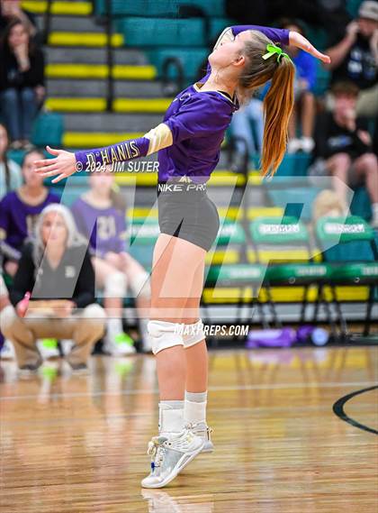 Thumbnail 1 in D'Hanis vs Round Top-Carmine (UIL Volleyball 1A Region III Semifinal) photogallery.