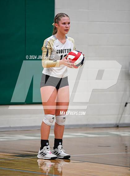 Thumbnail 2 in D'Hanis vs Round Top-Carmine (UIL Volleyball 1A Region III Semifinal) photogallery.