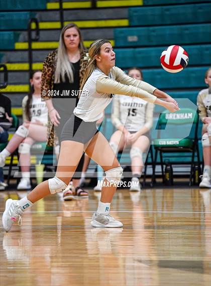 Thumbnail 2 in D'Hanis vs Round Top-Carmine (UIL Volleyball 1A Region III Semifinal) photogallery.