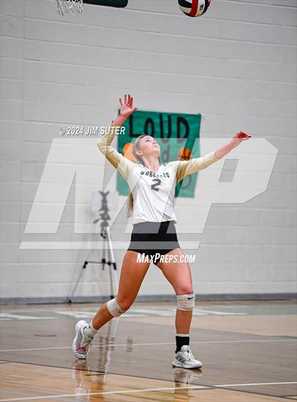 Thumbnail 1 in D'Hanis vs Round Top-Carmine (UIL Volleyball 1A Region III Semifinal) photogallery.