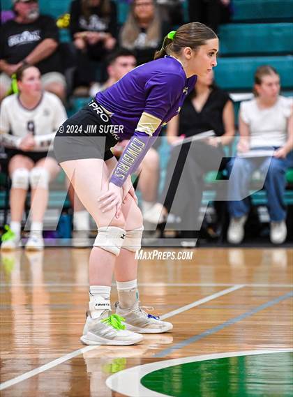 Thumbnail 1 in D'Hanis vs Round Top-Carmine (UIL Volleyball 1A Region III Semifinal) photogallery.