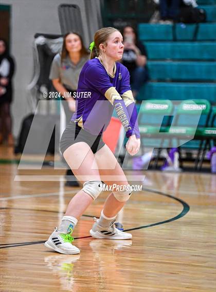Thumbnail 3 in D'Hanis vs Round Top-Carmine (UIL Volleyball 1A Region III Semifinal) photogallery.