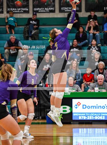 Thumbnail 1 in D'Hanis vs Round Top-Carmine (UIL Volleyball 1A Region III Semifinal) photogallery.