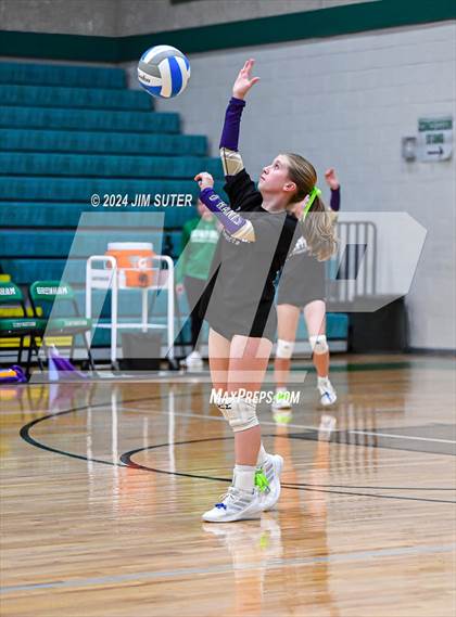 Thumbnail 3 in D'Hanis vs Round Top-Carmine (UIL Volleyball 1A Region III Semifinal) photogallery.