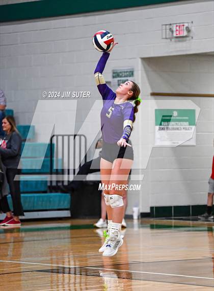Thumbnail 3 in D'Hanis vs Round Top-Carmine (UIL Volleyball 1A Region III Semifinal) photogallery.