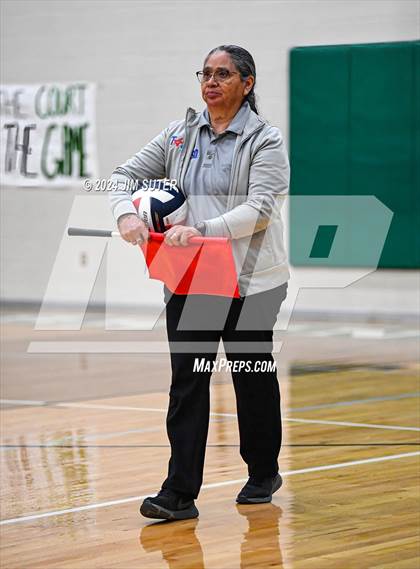 Thumbnail 1 in D'Hanis vs Round Top-Carmine (UIL Volleyball 1A Region III Semifinal) photogallery.