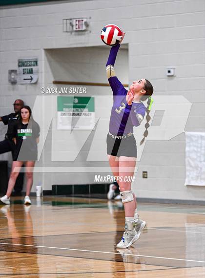 Thumbnail 3 in D'Hanis vs Round Top-Carmine (UIL Volleyball 1A Region III Semifinal) photogallery.
