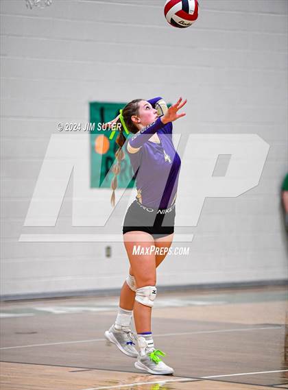 Thumbnail 3 in D'Hanis vs Round Top-Carmine (UIL Volleyball 1A Region III Semifinal) photogallery.