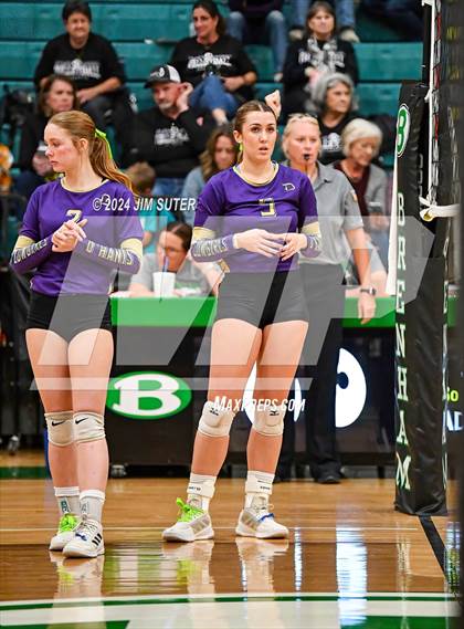 Thumbnail 3 in D'Hanis vs Round Top-Carmine (UIL Volleyball 1A Region III Semifinal) photogallery.