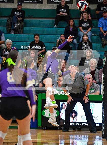Thumbnail 1 in D'Hanis vs Round Top-Carmine (UIL Volleyball 1A Region III Semifinal) photogallery.