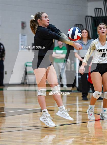 Thumbnail 3 in D'Hanis vs Round Top-Carmine (UIL Volleyball 1A Region III Semifinal) photogallery.