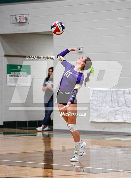 Thumbnail 2 in D'Hanis vs Round Top-Carmine (UIL Volleyball 1A Region III Semifinal) photogallery.