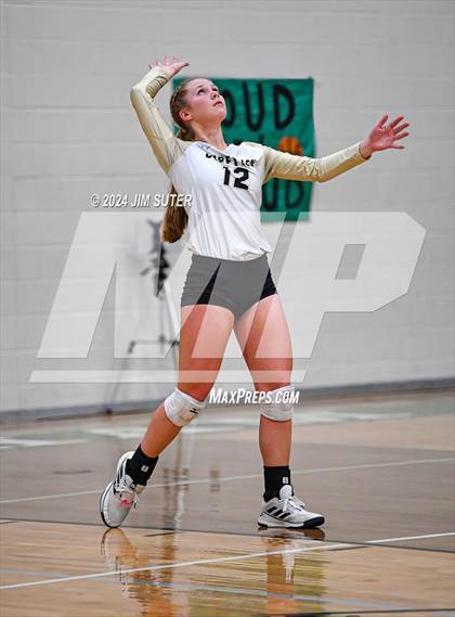 Thumbnail 2 in D'Hanis vs Round Top-Carmine (UIL Volleyball 1A Region III Semifinal) photogallery.