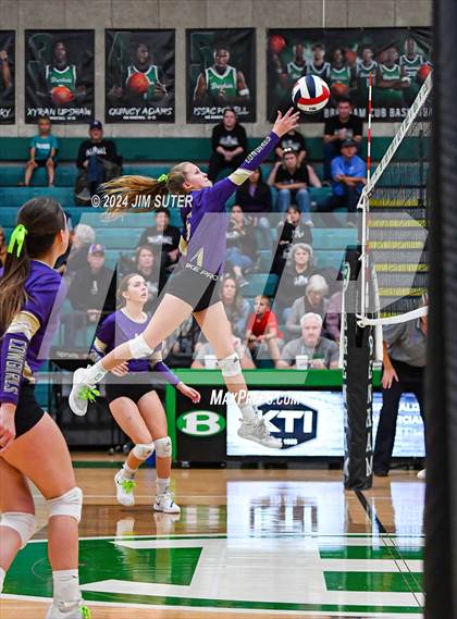 Thumbnail 3 in D'Hanis vs Round Top-Carmine (UIL Volleyball 1A Region III Semifinal) photogallery.