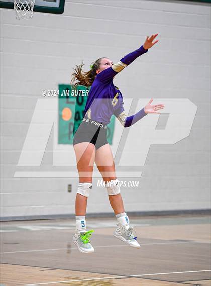 Thumbnail 1 in D'Hanis vs Round Top-Carmine (UIL Volleyball 1A Region III Semifinal) photogallery.