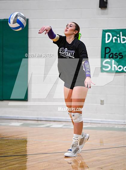 Thumbnail 1 in D'Hanis vs Round Top-Carmine (UIL Volleyball 1A Region III Semifinal) photogallery.